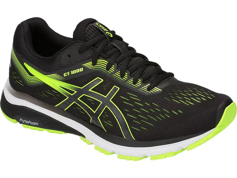 Asics Men's GT-1000 7 Black/Green-1
